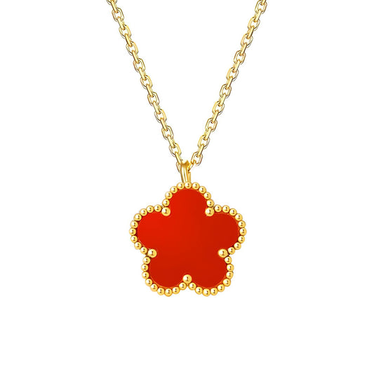 "Passion Bloom Necklace" 🔥. 18K Gold Plated Steel